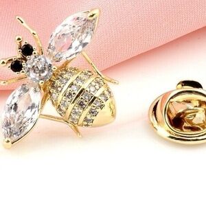 Gold and Silver Bee Brooch